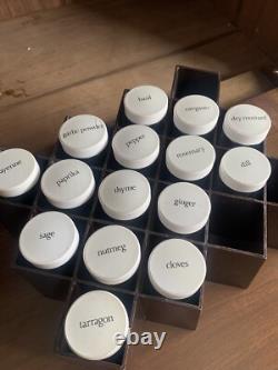 Étagère à épices murale en nid d'abeille brun MCM vintage rétro Copco Lubge-Randel