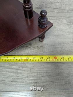 Étagère d'angle en bois vintage rétro mi-siècle à 5 niveaux pour plantes / décoration