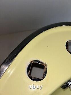 Évier rétro des années 50/60 en acier inoxydable pour bateau, encastré, rond