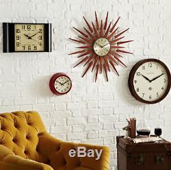 Extra Large Newgate Gold Funky Insolite Chic Rétro Vintage Star Horloge Murale Moderne