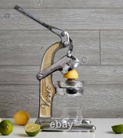 Extracteur de jus à froid fait main en aluminium coulé solide taille moyenne