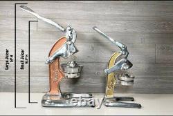 Extracteur de jus à froid fait main en aluminium coulé solide taille moyenne