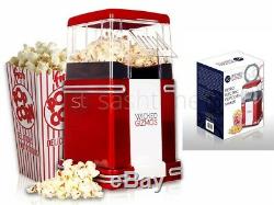 Fat-free Hot Air Popcorn Maker / Popcorn Popper Style De La Machine Retro 50