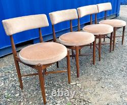 G Plan Fresco 4 chaises par VB Wilkins années 1970 vintage rétro milieu de siècle livraison