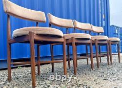 G Plan Fresco 4 chaises par VB Wilkins années 1970 vintage rétro milieu de siècle livraison