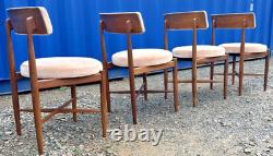 G Plan Fresco 4 chaises par VB Wilkins années 1970 vintage rétro milieu de siècle livraison