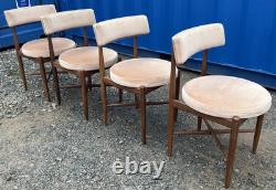 G Plan Fresco 4 chaises par VB Wilkins années 1970 vintage rétro milieu de siècle livraison
