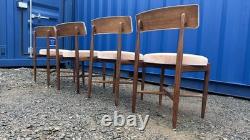 G Plan Fresco 4 chaises par VB Wilkins années 1970 vintage rétro milieu de siècle livraison
