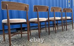 G Plan Fresco 4 chaises par VB Wilkins années 1970 vintage rétro milieu de siècle livraison