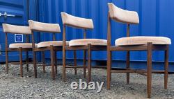 G Plan Fresco 4 chaises par VB Wilkins années 1970 vintage rétro milieu de siècle livraison