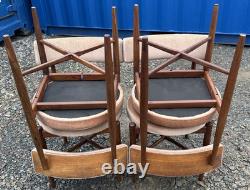 G Plan Fresco 4 chaises par VB Wilkins années 1970 vintage rétro milieu de siècle livraison