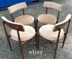 G Plan Fresco 4 chaises par VB Wilkins années 1970 vintage rétro milieu de siècle livraison