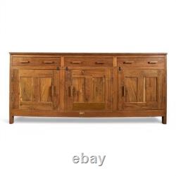 Grand Buffet de Laboratoire de Science Vintage en Teck pour Cuisine