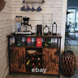 Grand meuble à boisson buffet placard buffet rangement cuisine porte-bouteilles de vin