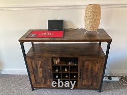 Grand meuble à boisson buffet placard buffet rangement cuisine porte-bouteilles de vin