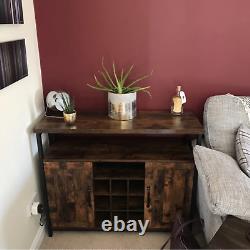 Grand meuble à boisson buffet placard buffet rangement cuisine porte-bouteilles de vin