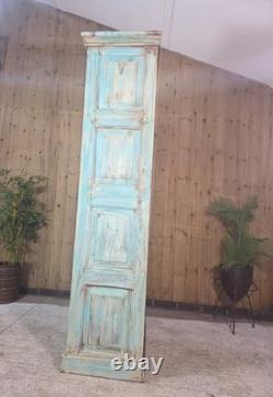 Grande armoire vintage en bois massif indien pour le linge de cuisine