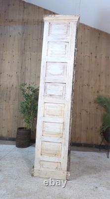 Grande armoire vintage indienne en bois massif, placard à linge de cuisine