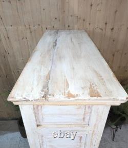 Grande armoire vintage indienne en bois massif, placard à linge de cuisine
