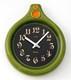 Horloge Murale Anker Vintage 26 Cm En C&eacute;ramique R&eacute;tro Milieu Du Si&egrave;cle Vert Fat Lava Allemande