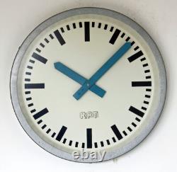 Horloge murale RFT vintage 38 cm industrielle rétro allemande des années 50