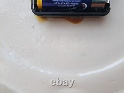 Horloge murale en céramique verte FAT LAVA vintage rétro des années 60 en poterie ouest-allemande