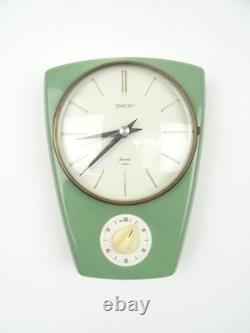 Horloge murale rétro PETER en céramique allemande (époque Junghans)