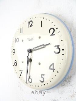 Horloge murale rétro de cuisine vintage KIENZLE en céramique allemande 8 jours (époque Junghans)