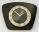 Horloge Murale R&eacute;tro Vintage 27 Cm Formica Fran&ccedil;aise Mi-si&egrave;cle En Bois Noir Cadeau