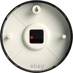 Horloge murale silencieuse rétro 30 cm métal noir décor vintage bureau cuisine