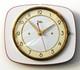Horloge Murale Vintage Odo 23 Cm Formica Fran&ccedil;aise R&eacute;tro Milieu De Si&egrave;cle Blanche Atomic Cadeau