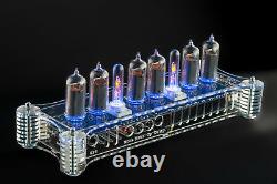 In-14 Arduino Shield Nixie Tubes Clock In Acrylic Case Temp Capteur Gps Remote