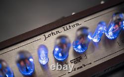 In-14 Fine Grid Tubes Nixie Horloge Dans Le Boîtier En Bois 12/24h Slotmachine Gra & Afch