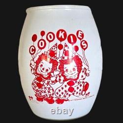 Jarre à biscuits de cirque Raggedy Ann & Andy vintage 1977 - Douce nostalgie de cuisine rétro