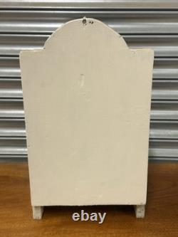 Joli cabinet d'affichage de rangement d'œufs vintage blanc peint traditionnel