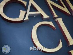 LETTERS EN BOIS RÉCUPÉRÉES x15 LOT DE JOB LETTRES VINTAGE 3D