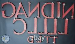 LETTERS EN BOIS RÉCUPÉRÉES x15 LOT DE JOB LETTRES VINTAGE 3D