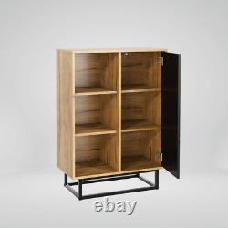 Loft Retro Buffet Industriel Vintage Oak Tv Unit Cabinet Armoire Tv Stand