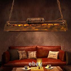 Lustre Vintage Rétro en Fer Industriel pour Plafond, Lampe Suspendue pour Salle à Manger