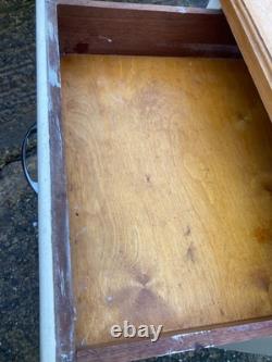 Meuble de cuisine crème des années 1950 avec tiroir