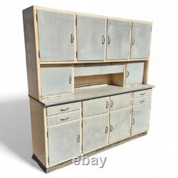 Meuble de cuisine en bois vintage des années 50, armoire de rangement, unité de garde-manger