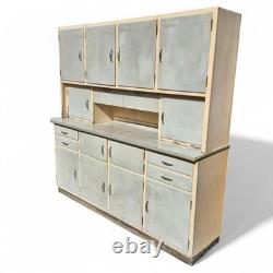 Meuble de cuisine en bois vintage des années 50, armoire de rangement, unité de garde-manger