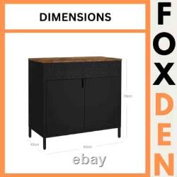 Meuble de rangement industriel, buffet avec portes rustiques, style vintage rétro