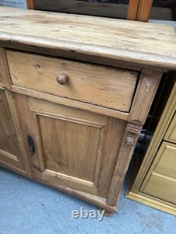 Meuble de rangement vintage rétro antique pour cuisine et salle de bain avec évier en bois