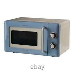 Micro-ondes Ariete Vintage 20L Appareil de cuisine rétro UK Bleu NEUF
