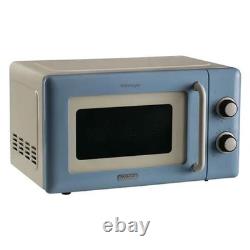 Micro-ondes Ariete Vintage 20L Appareil de cuisine rétro UK Bleu NEUF