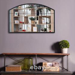 Miroir de style fenêtre 70 x 110 cm pour chambre de filles, miroir de couloir, décor maison