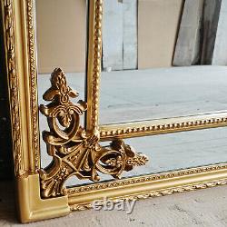 Miroir mural grand style vintage Cimiero Antique GOLD décoratif 91cm x 183cm