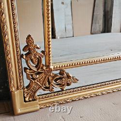 Miroir mural rectangulaire vintage grand Cimiero Antique GOLD décoratif 120cm x 88cm