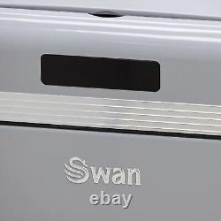 Nouvelle poubelle carrée sensorielle Swan Retro Grise de 45L au design rétro vintage pour la cuisine